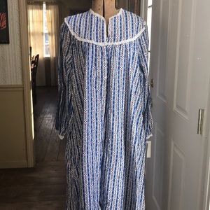 Lanz of Salzburg cotton flannel nightgown